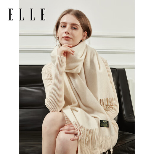 ELLE gift box 100% wool scarf for women autumn and winter warm shawl scarf zodiac annual meeting birthday gift