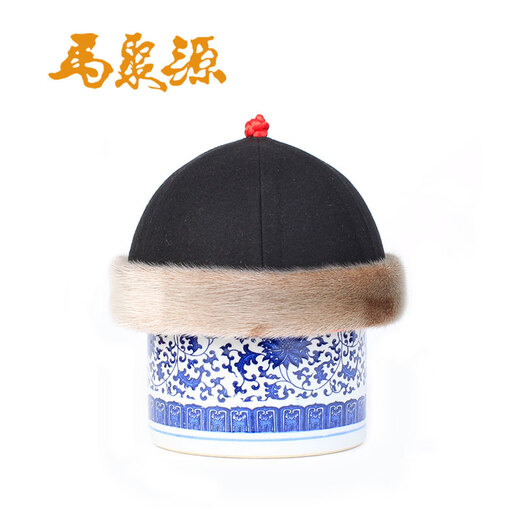 马聚源男士地主帽秋冬中老年礼帽保暖防风帽 灰色 62cm