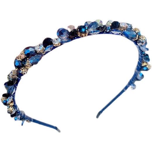 Diebar de diario de cristal Kamalen Diadema hecha a mano Cabello prensado Cabello de hada para la cabeza de cabeza de cabello Mujeres de alta gama 2025 Accesorios para el cabello Regalo de cumpleaños para mujeres con dientes blancos con dientes