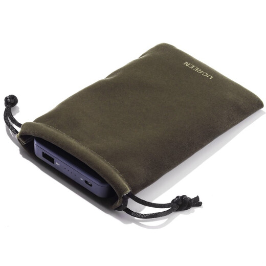 Bolsa de almacenamiento móvil de Red Green Banco de energía móvil Bag Bag Splitter Disco duro móvil U Bolsa de tela de disco Gran tamaño 20319