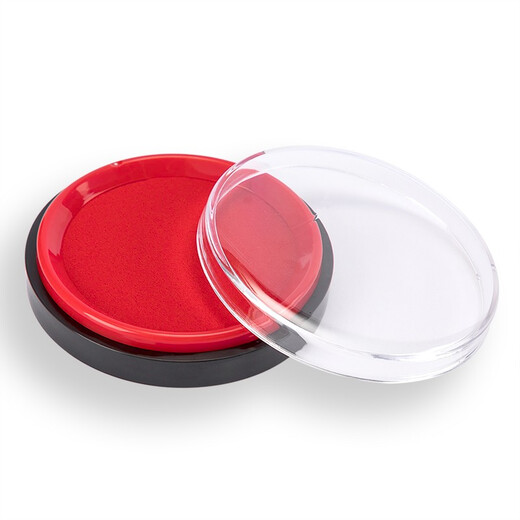 
Deli printing platform large printing platform clay box quick drying round printing oil press handprint seal oil square printing platform financial office supplies [quick drying printing platform - oily] 80mm丨round 9863ES
