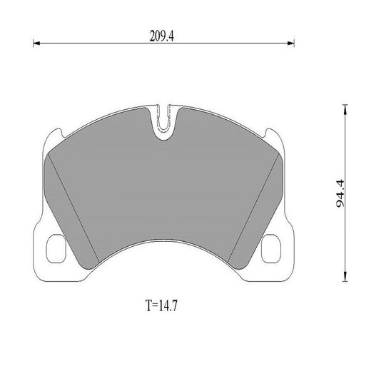
Bosch (BOSCH) brake pad front brake pad Porsche Cayenne/Panamera/Volkswagen Touareg 0986T12003