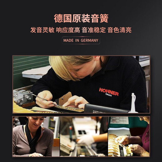 HOHNER harmonica imported from Germany and imported SP20 blues 10 ten-hole harmonica for adults to play, children and beginners to use