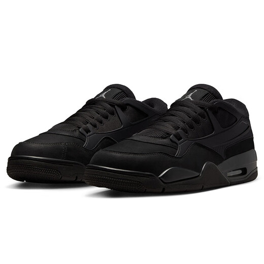 Jordan men's casual shoes Jordan AJ4 non-slip wear-resistant JORDAN 4 RM sneakers FQ7939-004 black 42
