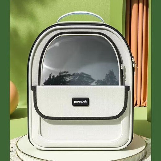 MODX猫包外出大号宠物包太空舱猫咪出行便携包猫狗双肩包书包航空箱包 黑色 钢丝骨架