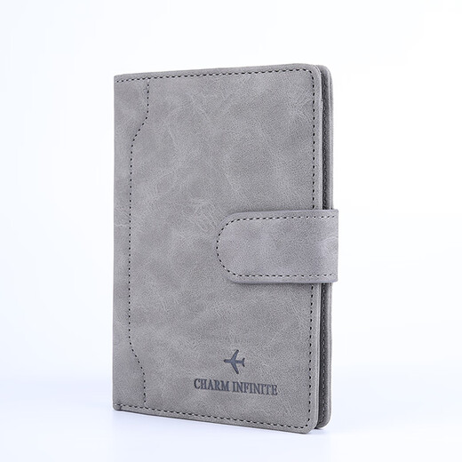 Sheton Study Abroad Passport Clip Passport Case Storage Case Portable Air Ticket Storage Clip Card Case Men's ID Pack Passport Case Coffee