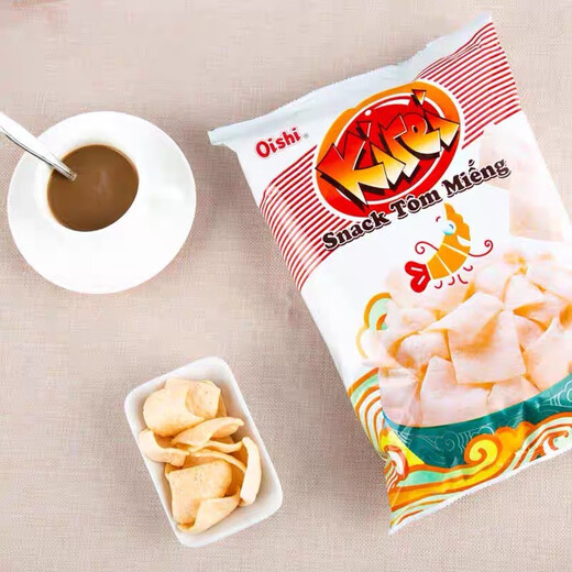 Shanghaojia shrimp chips umami flavor 120g bagged Vietnam imported office snacks casual puffed snacks