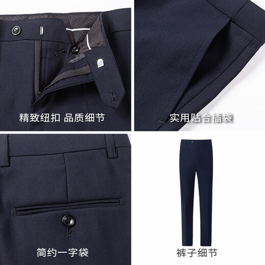 SHANSHAN SUT Men a los hombres de cuatro estaciones para hombres Blazer Blazer Slim Groom Vestido de novia Solid Traje Traje de traje de traje de traje formal (incluido el chaleco) M 170/88a (46)