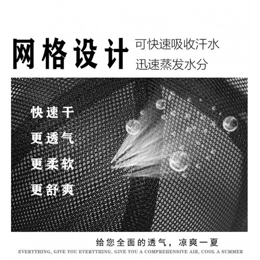 川玖田一帽子男夏天 大号网眼帽 透气加大棒球帽 大头围夏季夏款遮阳帽 黑色 XL (约61-66cm)