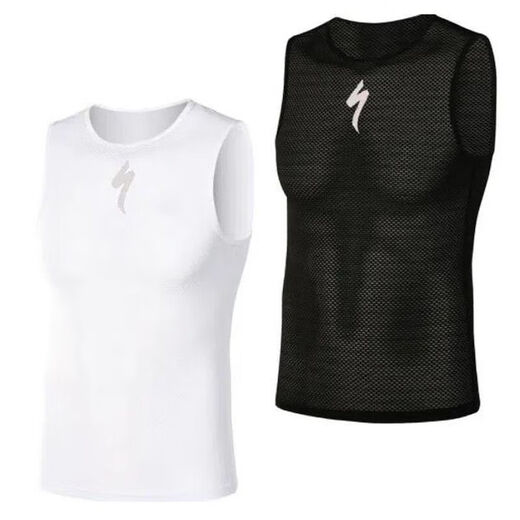 Hanoufei Cycling Sweatshirt Tight Cycling Suit Basement Shirt Breathable Road Bike Reflective Vest High Elastic Bicycle Free White - Lightning Tight Fit Small L