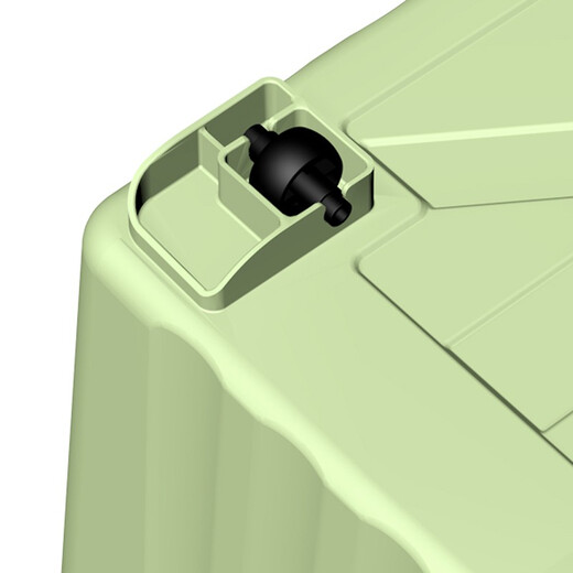 SPACEXPERT Clothes Storage Box Extra Large Plastic Organizer Car Storage Box 60L Green 1 Pack with Wheels