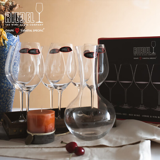 RIEDEL German imported red wine glass Shiraz decanter crystal glass red wine glass gift 7-piece gift set