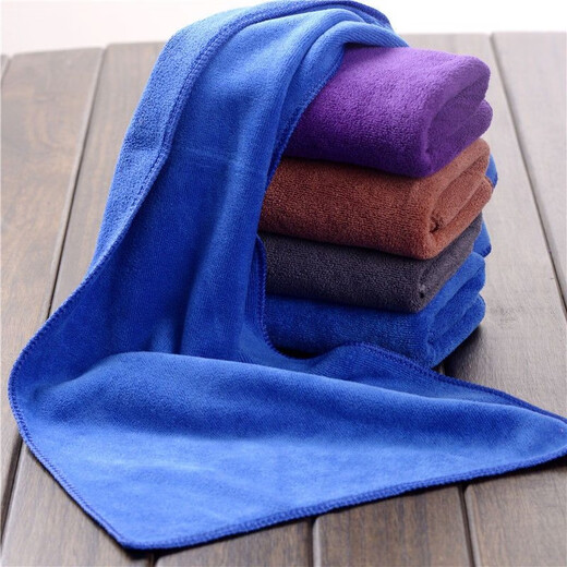 Special towels for housekeeping, cleaning rags, floor wiping tablecloths, scouring pads, housekeeping water-absorbing small square towels that are not easy to shed lint, pink 30x40cm, 5 pieces
