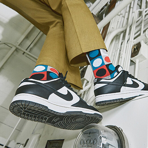 耐克（NIKE）【潮】Dunk Low板鞋男士新款黑白熊猫低帮运动耐磨防滑透气休闲鞋 DD1391-100 复古熊猫 42.5