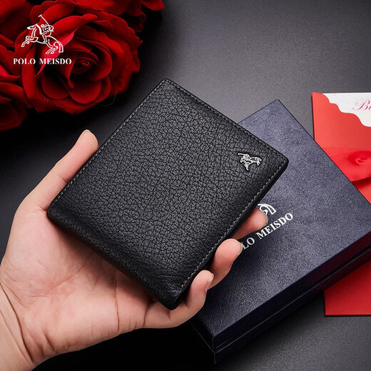 
Paul Mesid Men's wallet Men's genuine leather short wallet Cowhide multiple card birthday gifts for boyfriend husband father PL8602263-1 [New counter gift box] Writing greeting cards/printing photos