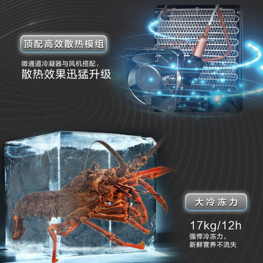 Haier single-temperature freezer household ultra-low temperature minus -65/-70 degrees deep freezing quick freezing commercial large-capacity seafood quick freezer DW-60W151/321/451EU1 trade-in DW-60W321EU1丨-65 degrees low temperature丨 321L