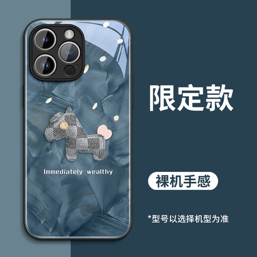 Mingjie 2025 will immediately make money for Apple 17promax mobile phone case iphone17promax case trendy brand glass all-inclusive anti-fall lens couple protection men and women blue and black light luxury pony iPhone 15 Pro Mingjie 2025 will immediately make money for Apple 17promax mobile phone case iphone17promax case trendy brand glass all-inclusive anti-fall lens couple protection men and women blue and black light luxury pony iPhone 15 Pro