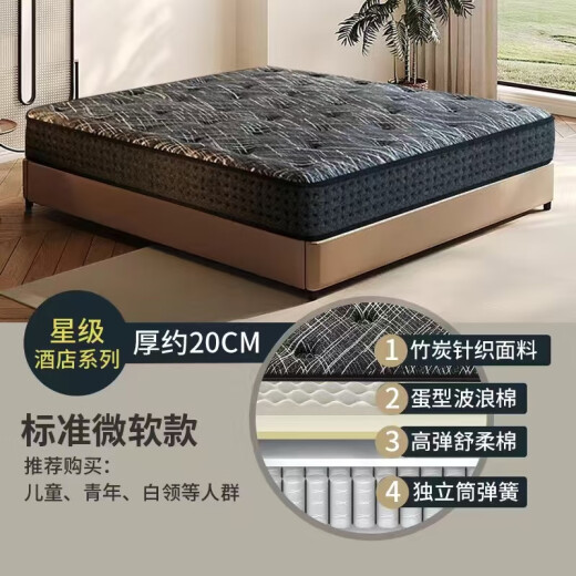 Wanmian Mattress Hotel mismo látex Matche Spring Vacuum Compression Roll Bag Simmons Independent Simmons Matchtres