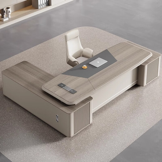 Oufanya painted boss desk executive desk president leader chairman manager office simple modern office desk and chair combination