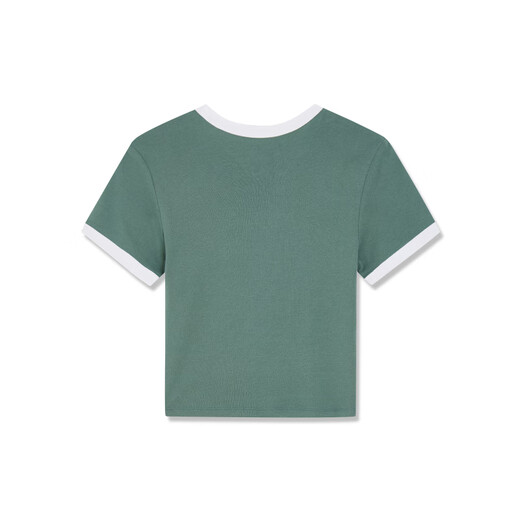 Levi's Summer Women's American Casual Campus Style Small LOGO Printed Round Neck Short Sleeve T-shirt Green A3523-0070 XS