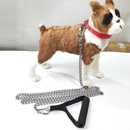 Kangbeni dog leash 304 stainless steel dog chain small, medium and large dogs, horses, German shepherd anti-biting bolts, dog leash, pet supplies, 3mm thick (15-40Jin Jin is equal to 0.5kg, for small and medium-sized dogs) 3 meters