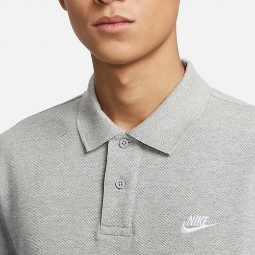 NIKE/耐克男士针织透气翻领短袖T恤 FN3895-063 2XL