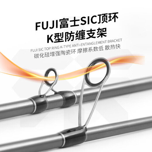 
Samba Luya Samba Hongguang universal luya rod far throw rod perch mandarin fish straight handle gun handle fishing rod sic guide ring 2.04 meters straight handle-S682M [Hongguang universal rod]