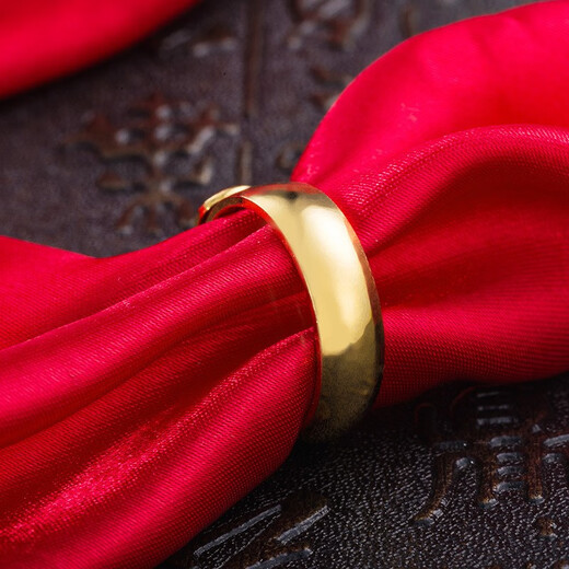 Green 18K gold ring, trendy glossy couple ring for men and women, Valentine's Day gift for girlfriend, large + small, large + medium