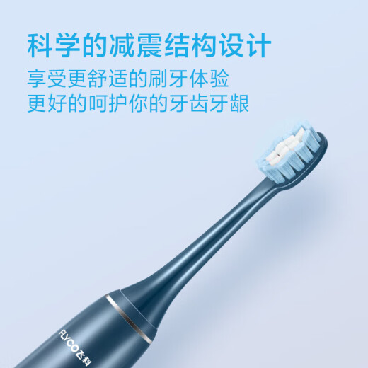 飞科（FLYCO）成人电动牙刷 幻彩系列 情侣款 智能声波震动深度清洁护龈软毛牙刷 送男女朋友生日七夕情人节礼物 【5种清洁模式丨无线充电】FT7105 深海蓝
