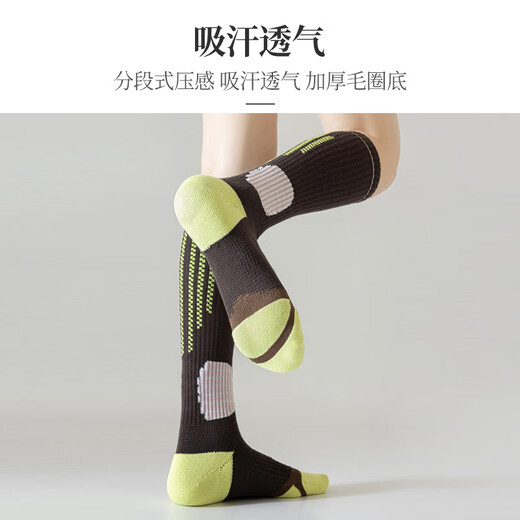 Beiyu fitness sports socks, professional running, skipping rope and gymnastics, long-tube micro-pressure badminton, Pilates, yoga, mesh calf socks, 3 pairs - pink + blue + purple, one size fits all