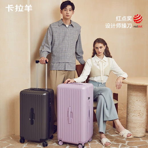 Kara Sheep Cloud Box Large Capacity Rubik's Cube Suitcase 20-inch Boardable Men's and Women's Password Box Trolley Case Titanium Black