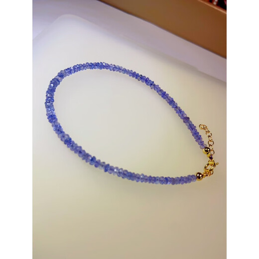 Hande tanzanite bracelet extremely beautiful natural ice 14k gold faceted tanzanite sapphire bracelet