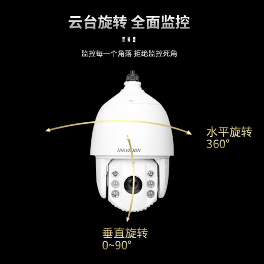 Cámara de vigilancia de bola de HikVision HikVision CRUCE AUTOMÁTICO AUTOMÁTICO CRUISIO AUTOMÁTICO Visión nocturna de 360 ​​grados [2 millones de POE] DS-2DC62223IW-De Standard