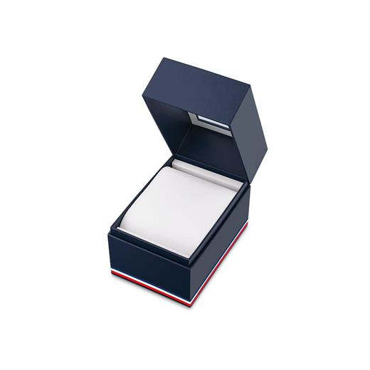 Tommy Hilfiger Tommy Hilfiger Men's 30 Meter Waterproof Quartz Round Blue Silicone Band Watch 46mm 1791537 Medium Gray ONE SIZE