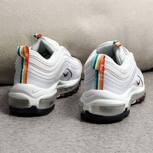 Nike (Nike) Frauenschuhe 2025 Neuer Sommer Air Max 97 Luftkissen Sport und lässige Laufschuhe DH1592 DH1592-100 White 36