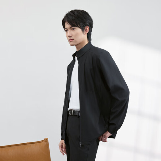 京东京造【体制内必备】行政夹克凉感防晒衣男外套衣服立领商务 藏青色 XL
