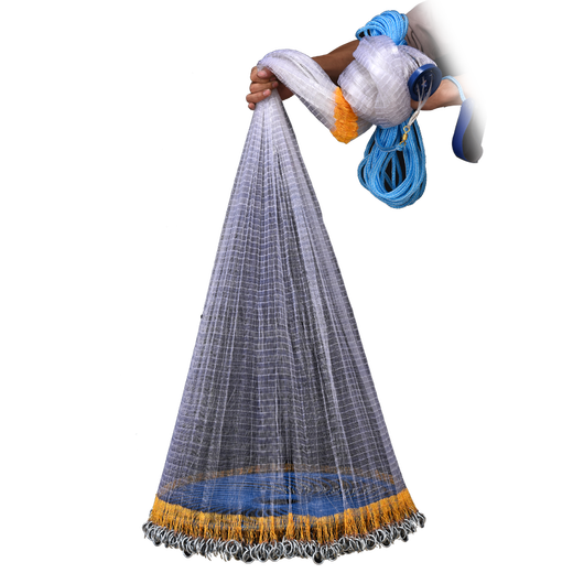 Casting net, large Frisbee-type disc, hand-casting, fishing net, easy to throw, throw, throw, throw, catch fish artifact, iron chain, one-finger thick tire wire, 600 model