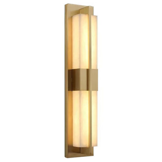 Yaotian New Chinese Style Wall Lamp Chinese Style Rectangular Living Room Background Wall TV Wall Lamp Simple Bedroom Bedside Aisle Lamp 2017 Black Gold Trumpet Three-Color Changing Light