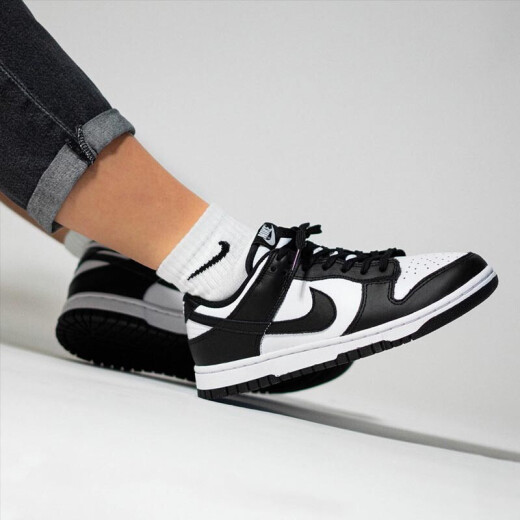 耐克（NIKE）【潮】Dunk Low板鞋男士新款黑白熊猫低帮运动耐磨防滑透气休闲鞋 DD1391-100 复古熊猫 42.5