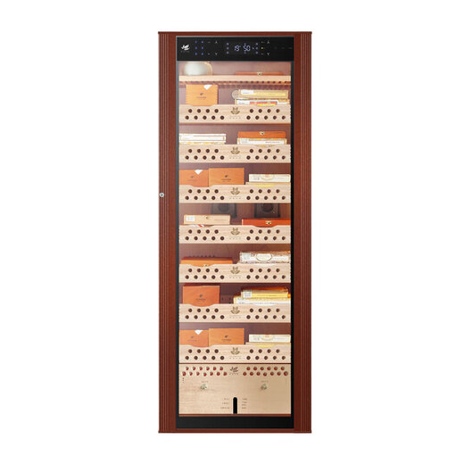 Freierman H520 cigar cabinet, constant temperature and humidity, inverter compressor, cedar wood humidifier, fingerprint password lock, wine cabinet, cedar wood liner, 1.8m wide body, true frequency converter (fingerprint password lock model)