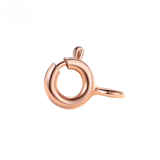 Fat Donglai same style 18k gold pendant buckle head 925 silver buckle necklace buckle connector lobster clasp bracelet buckle connection silver lobster clasp (curved-gold color)