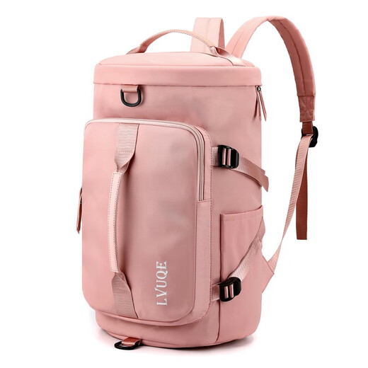 Qbily travel fitness bag for men and women short-distance travel luggage student storage bag for large capacity to be produced and wet and dry separation Haze blue丨Multifunctional wet and dry separation bag