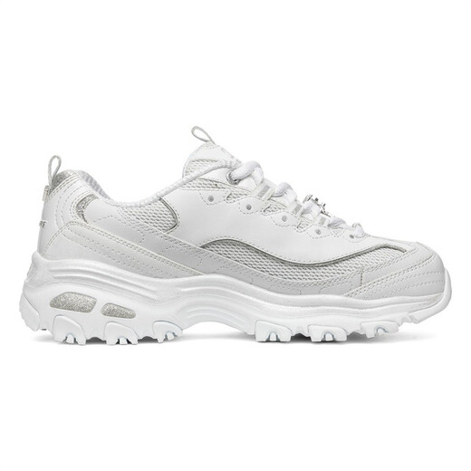 SKECHERS斯凯奇十周年钻石纪念版熊猫鞋缓震运动休闲鞋 增高透气老爹鞋女 12241/WSL 钻石款-白色/银色 39