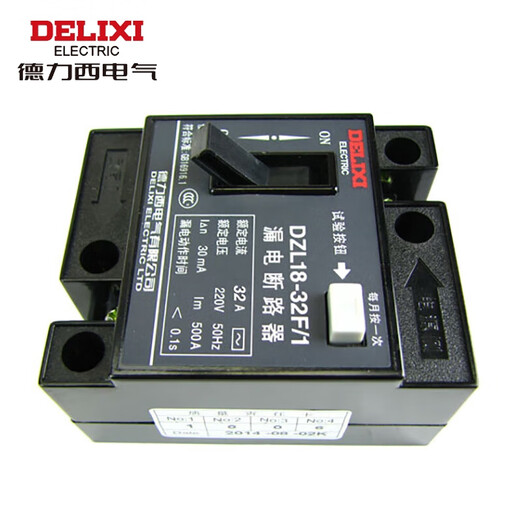 Delixi Electric leakage protection plastic case circuit breaker DZL18-32F/1 single button 32A