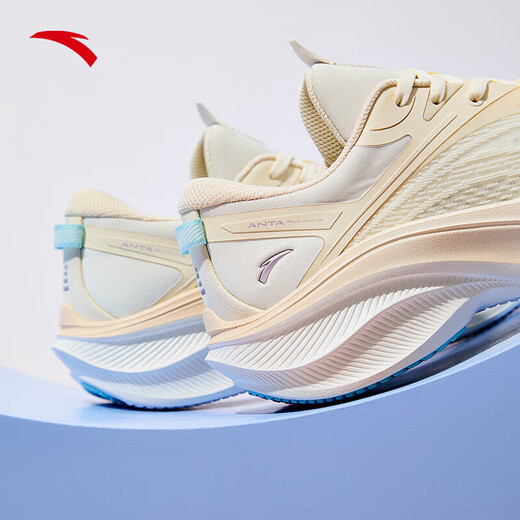 Anta-Leaf 5 丨 Leicht mit dick löslichem Laufschuhen für Frauenschuhe mit atmungsaktivem Maschen, leichten Rückprallschock-Absorbing- und Verschleiß-resistenten Sportschuhen