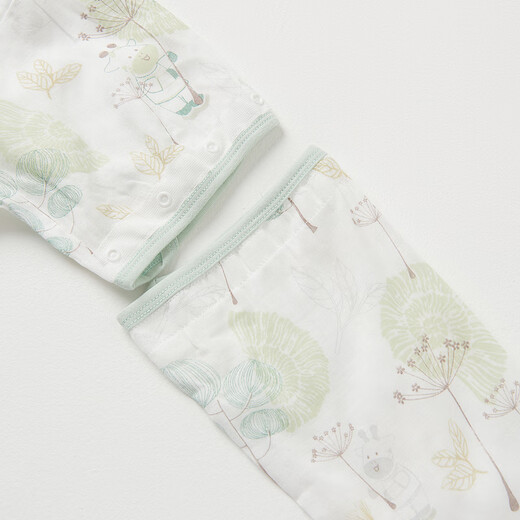 Tongtai Baby Single Back Spring and Summer Pajamas Pajamas Gasza delgada de manga corta Cojín de patada integrada Cojín Universal All Seasons Green (4 Mangas removibles del frente) 73 cm (altura recomendada 75-90 cm)