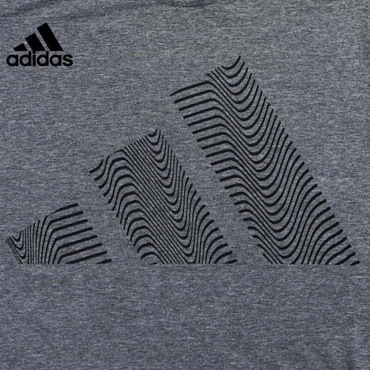 阿迪达斯 （adidas）(Adidas)男装T恤夏季新款运动服户外舒适跑步训练休闲短袖FH6625 GR7070灰色 S