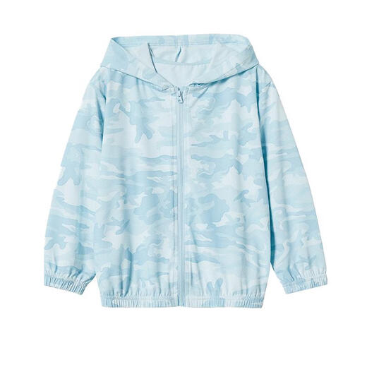 
ASK JUNIOR boys' jacket 2024 summer thin hooded children's skin hooded jacket air conditioning jacket blue 170