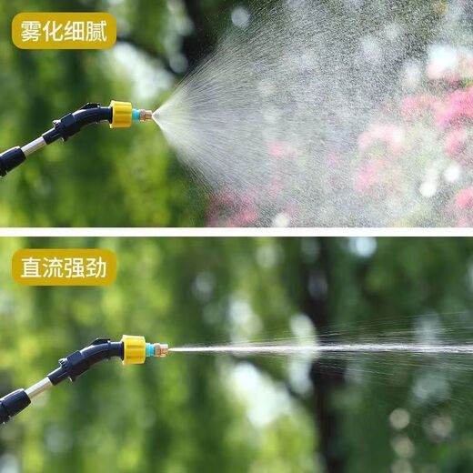Portable sprayer for spraying pesticides, fully automatic electric retractable spray gun for watering flowers, rechargeable disinfection, new sprayer, 2800mA gravity filter + 10m water pipe