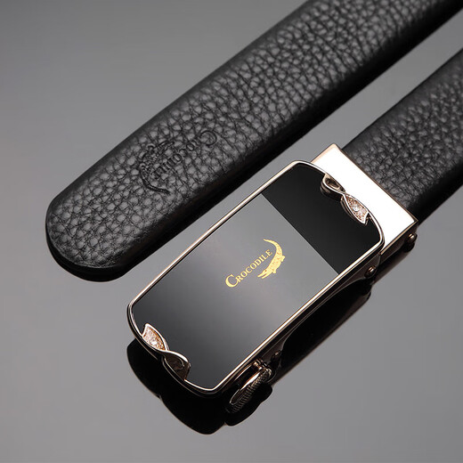 Crocodile shirt first layer cowhide automatic buckle women's belt business suit belt birthday gift for girlfriend DT257